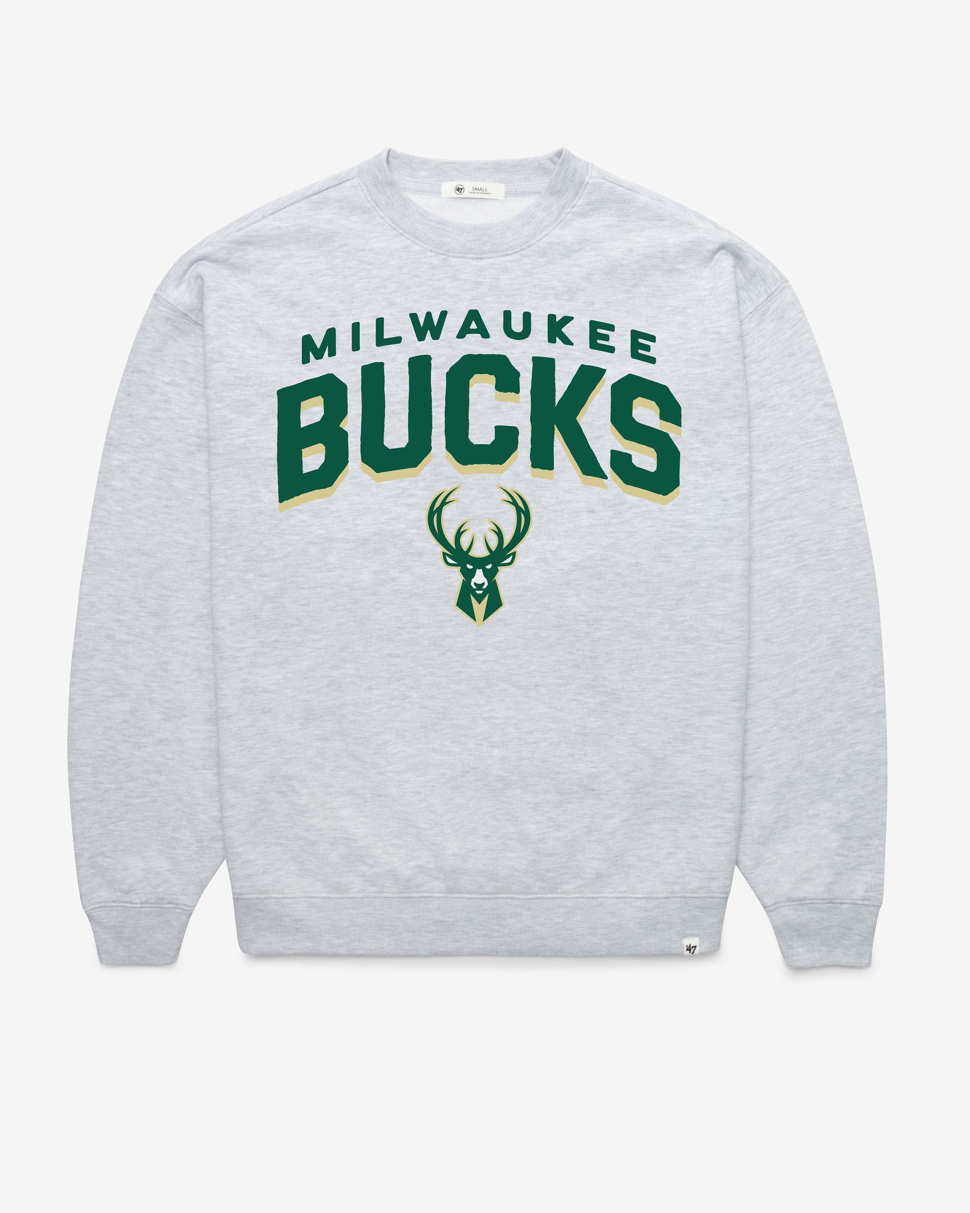 MILWAUKEE BUCKS CAMPUS ARCH CLOUD '47 OVERSIZED CREW WOMENS