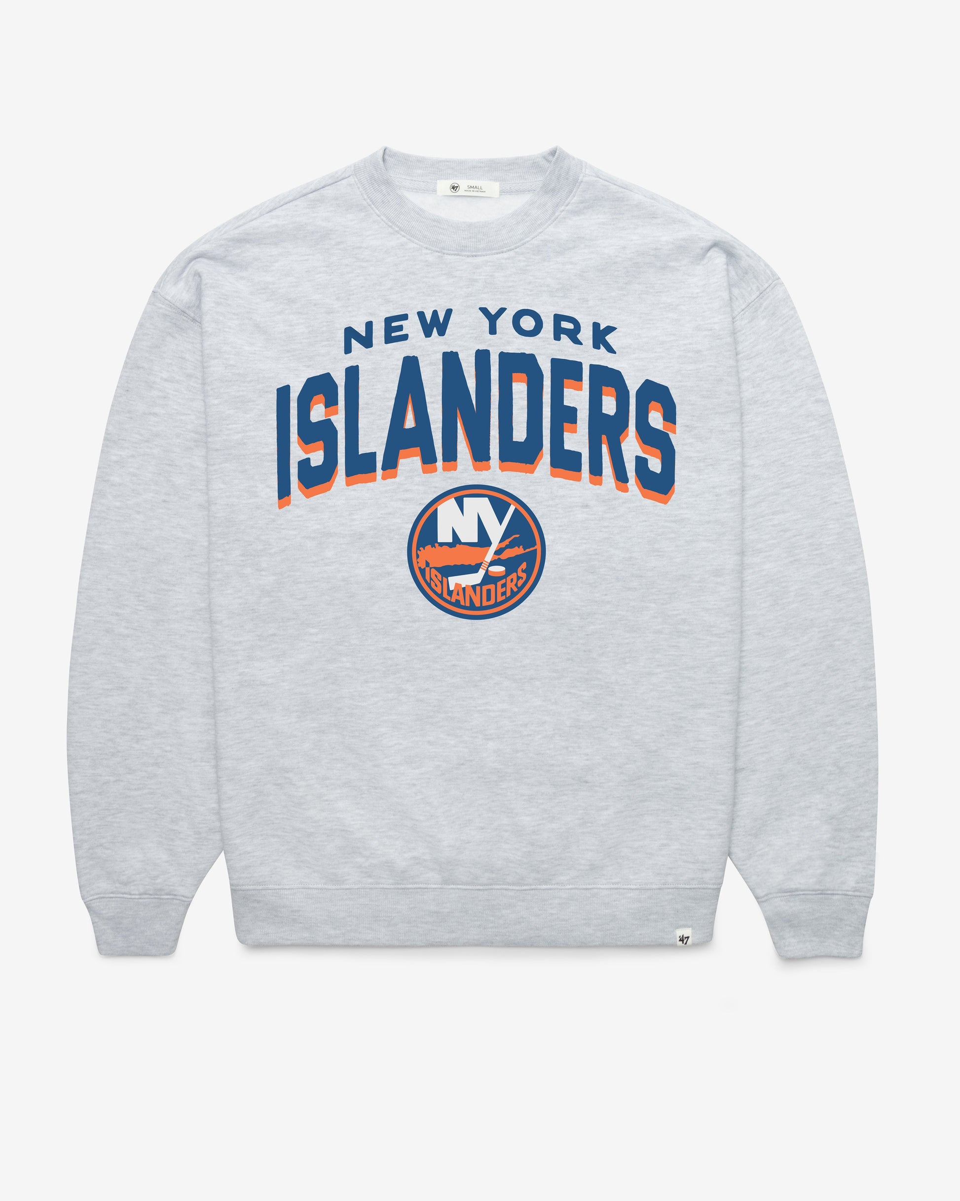 NEW YORK ISLANDERS CAMPUS ARCH CLOUD '47 OVERSIZED CREW WOMENS