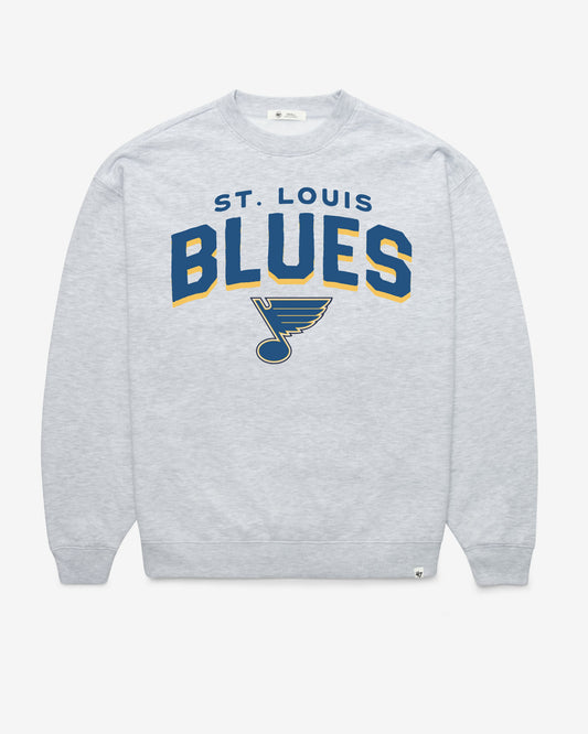 ST. LOUIS BLUES CAMPUS ARCH CLOUD '47 OVERSIZED CREW WOMENS