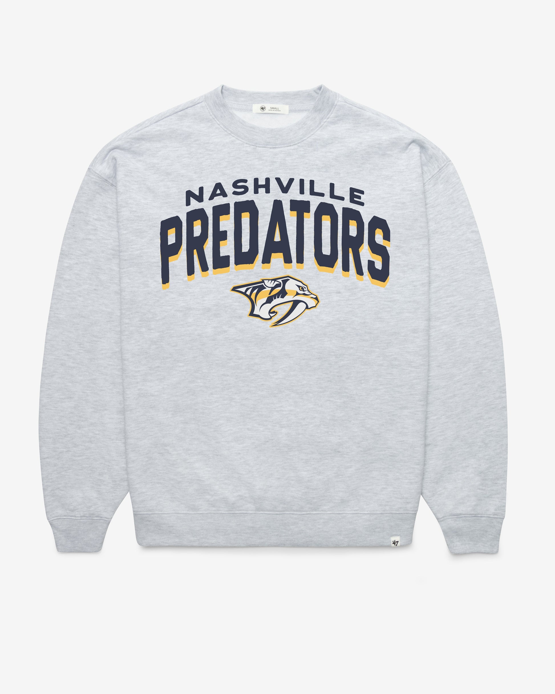 NASHVILLE PREDATORS CAMPUS ARCH CLOUD '47 OVERSIZED CREW WOMENS