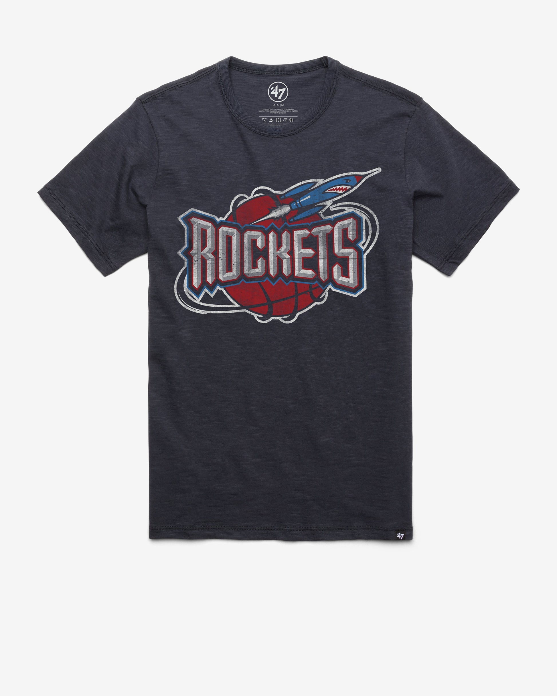 HOUSTON ROCKETS HARDWOOD CLASSICS GRIT '47 SCRUM TEE