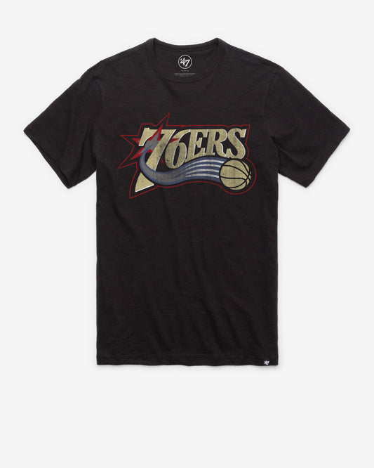 PHILADELPHIA 76ERS HARDWOOD CLASSICS GRIT '47 SCRUM TEE