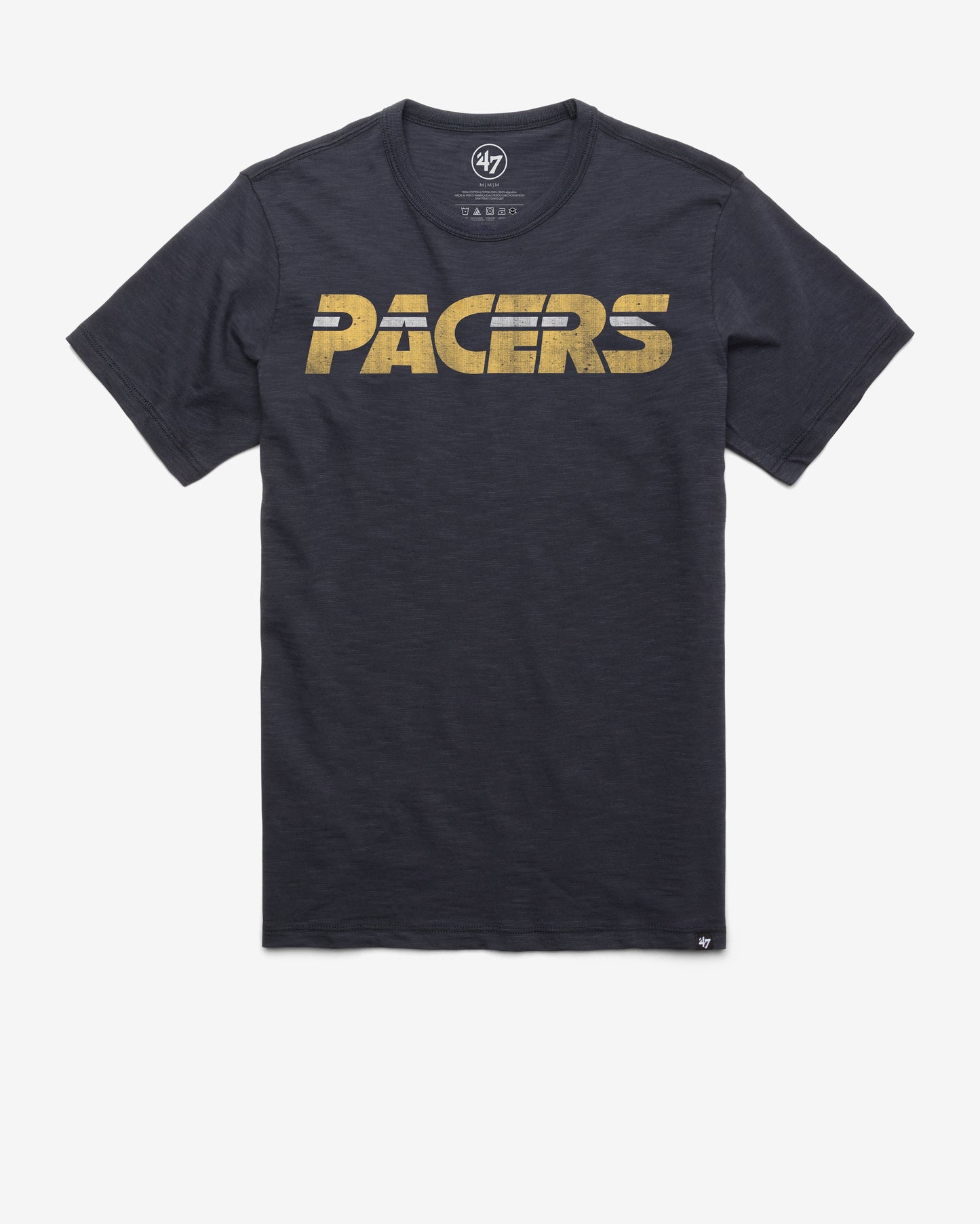 INDIANA PACERS HARDWOOD CLASSICS GRIT WORDMARK '47 SCRUM TEE