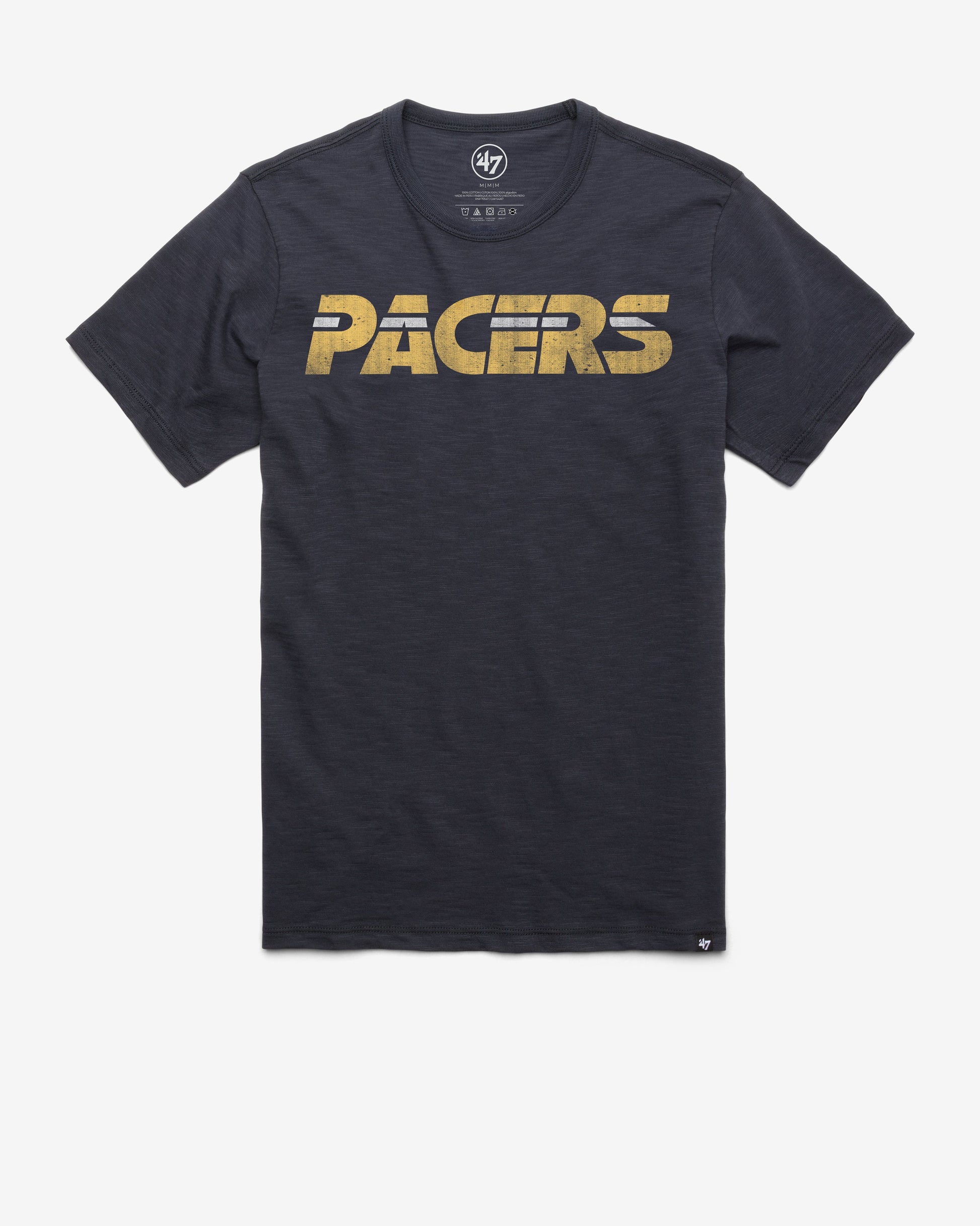 INDIANA PACERS HARDWOOD CLASSICS GRIT WORDMARK '47 SCRUM TEE