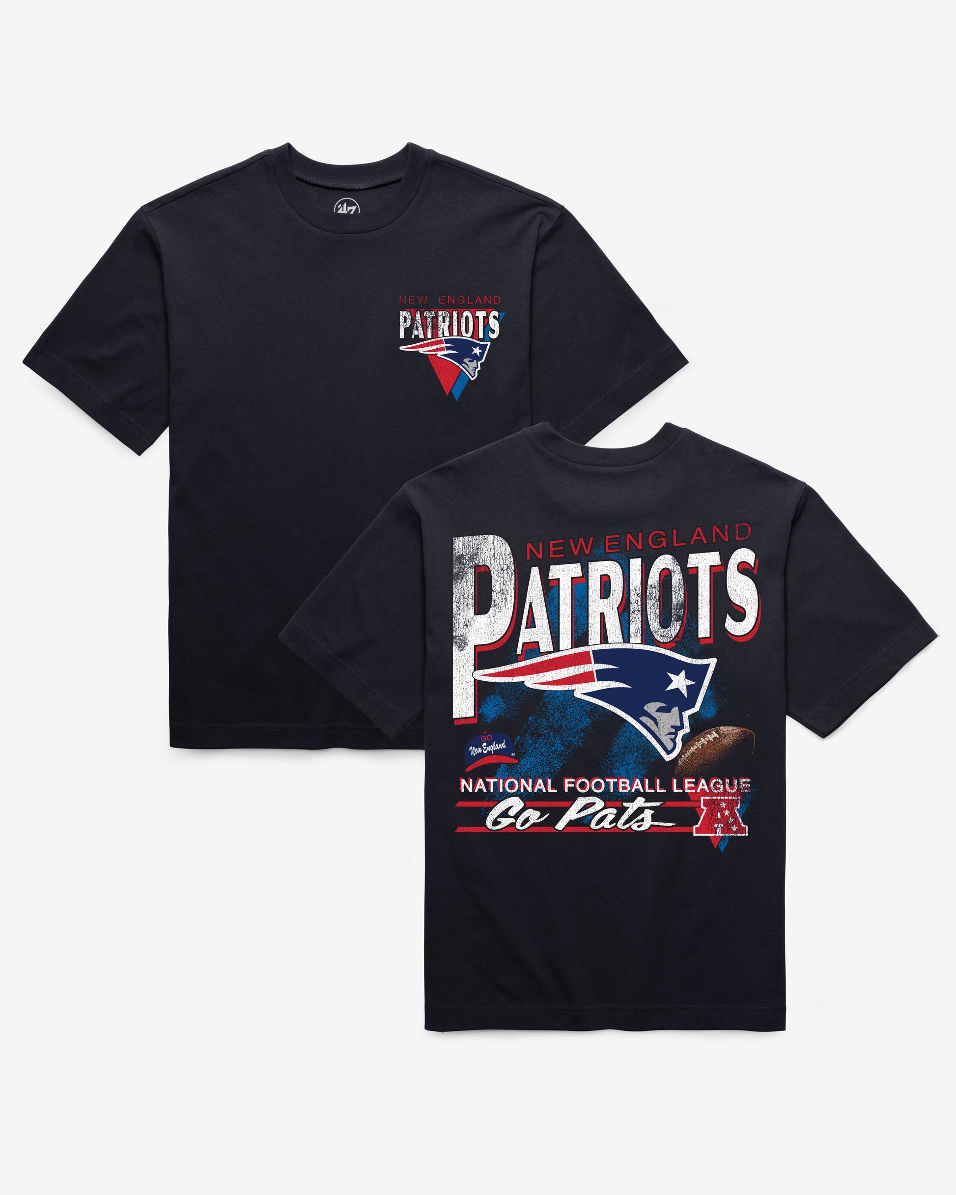 NEW ENGLAND PATRIOTS UNDER BAR '47 FOUNDATION TEE