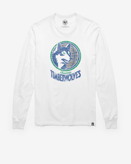 MINNESOTA TIMBERWOLVES HARDWOOD CLASSICS PREMIER '47 FRANKLIN LONG SLEEVE TEE