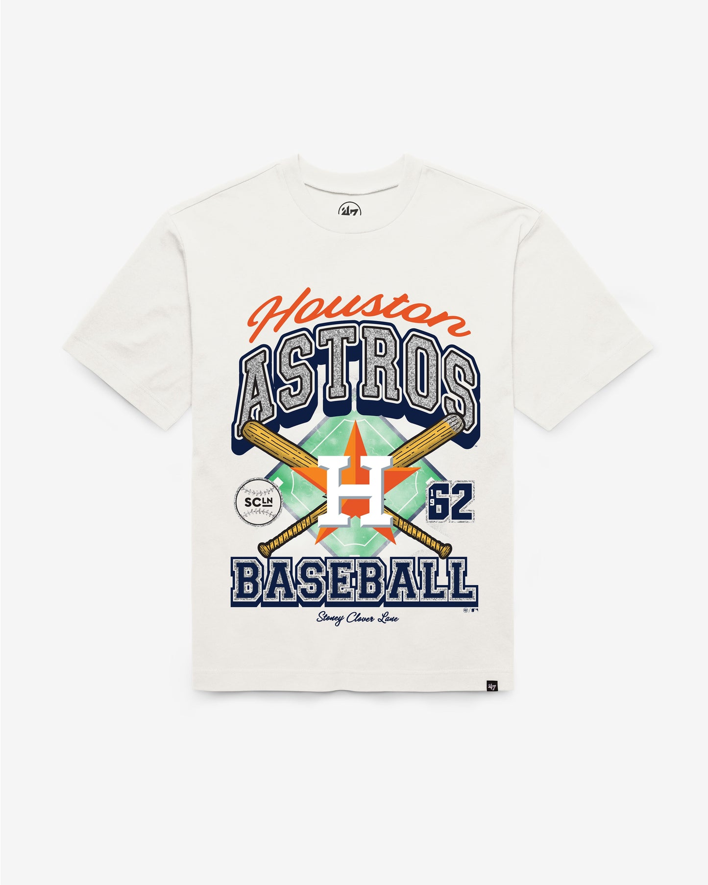 HOUSTON ASTROS STONEY CLOVER LANE X '47 FOUNDATION TEE WOMENS