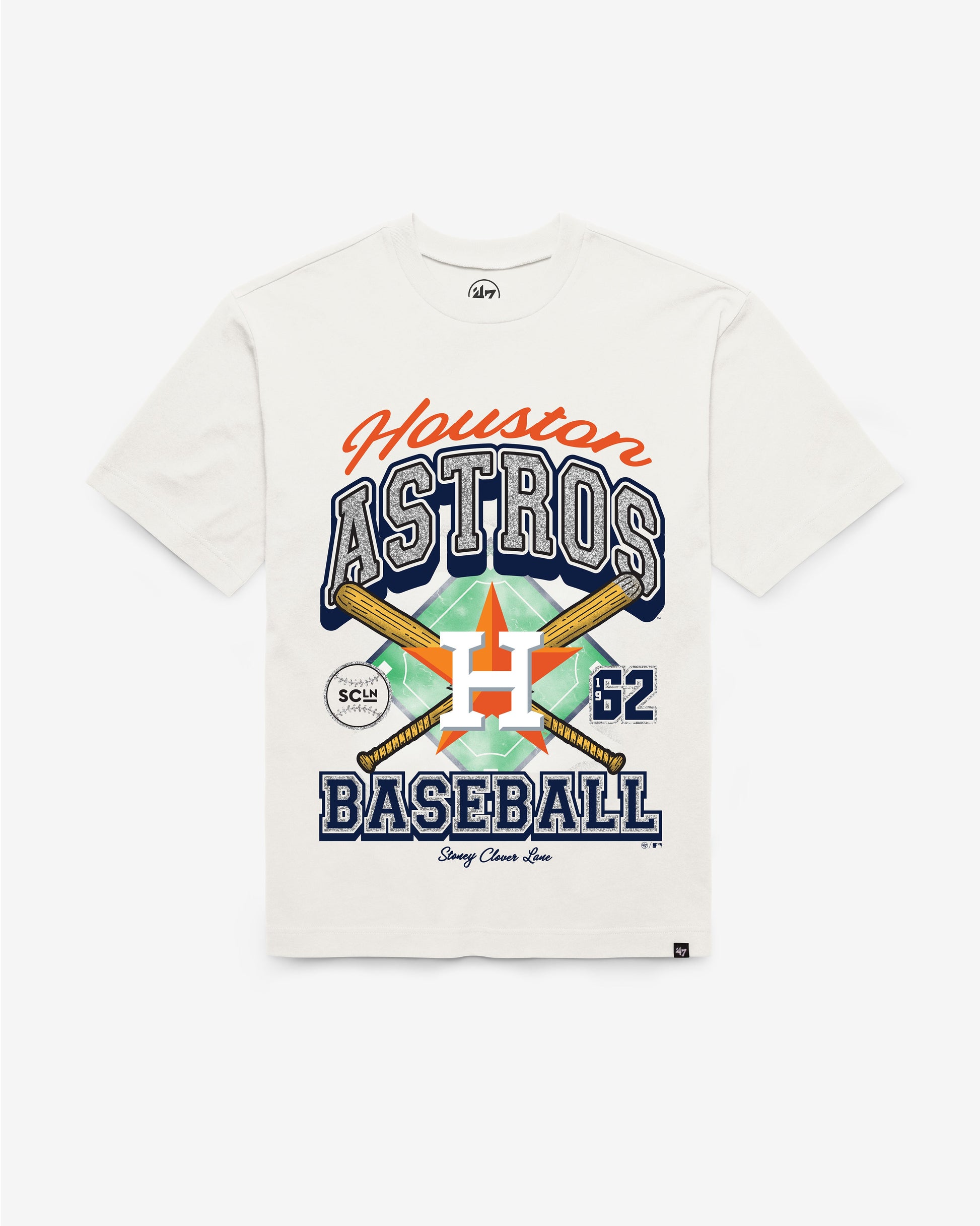 HOUSTON ASTROS STONEY CLOVER LANE X '47 FOUNDATION TEE WOMENS