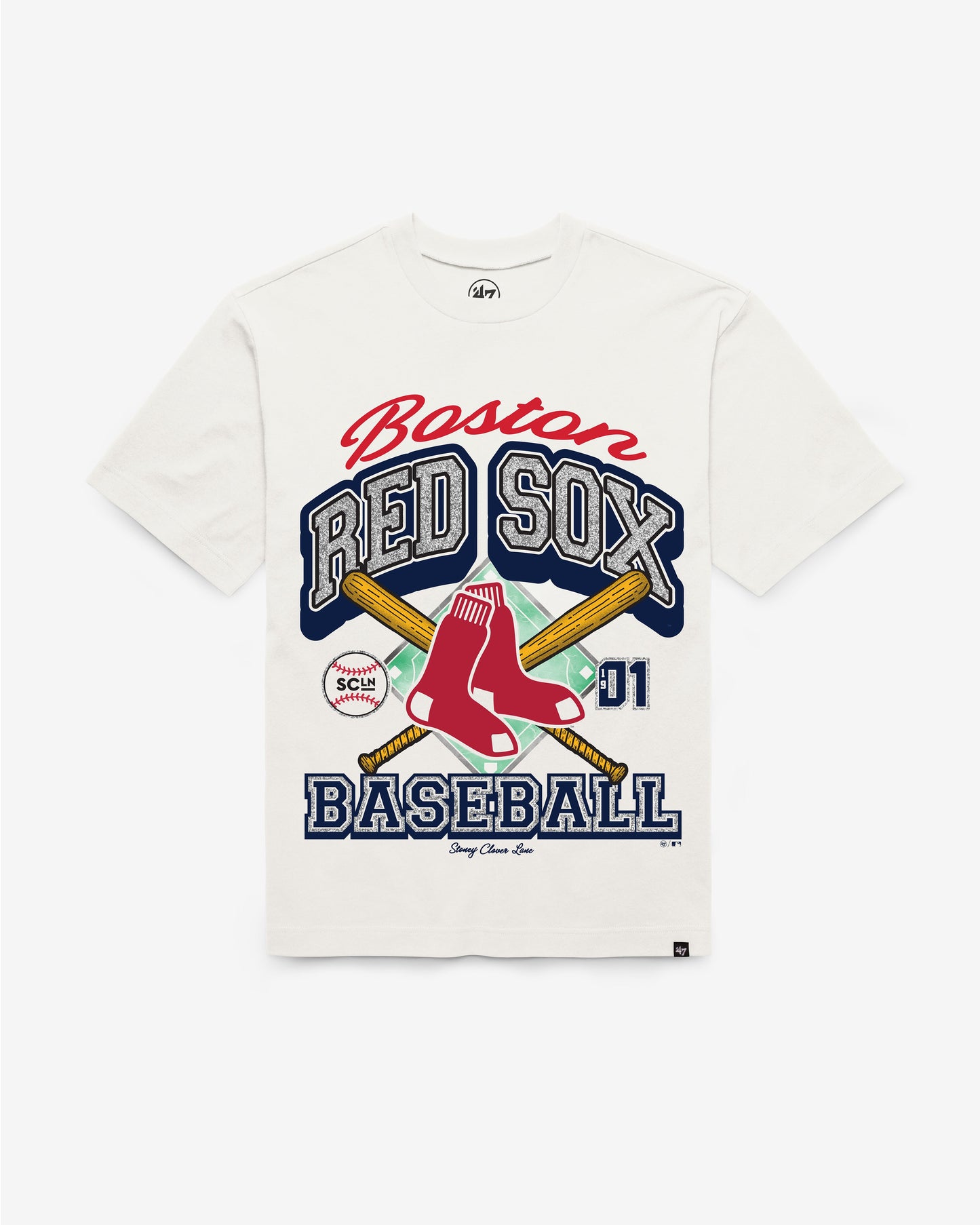 BOSTON RED SOX STONEY CLOVER LANE X '47 FOUNDATION TEE WOMENS