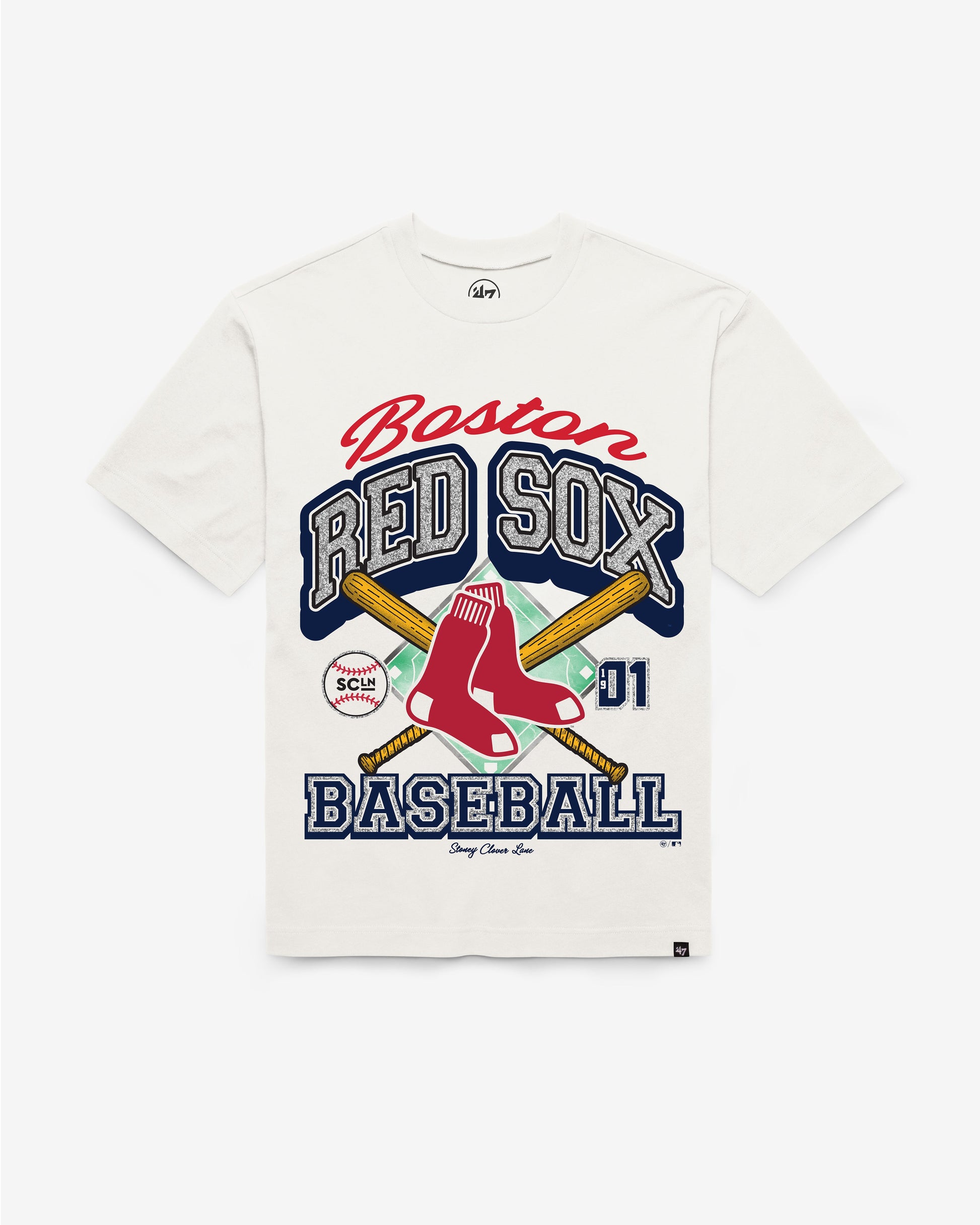 BOSTON RED SOX STONEY CLOVER LANE X '47 FOUNDATION TEE WOMENS