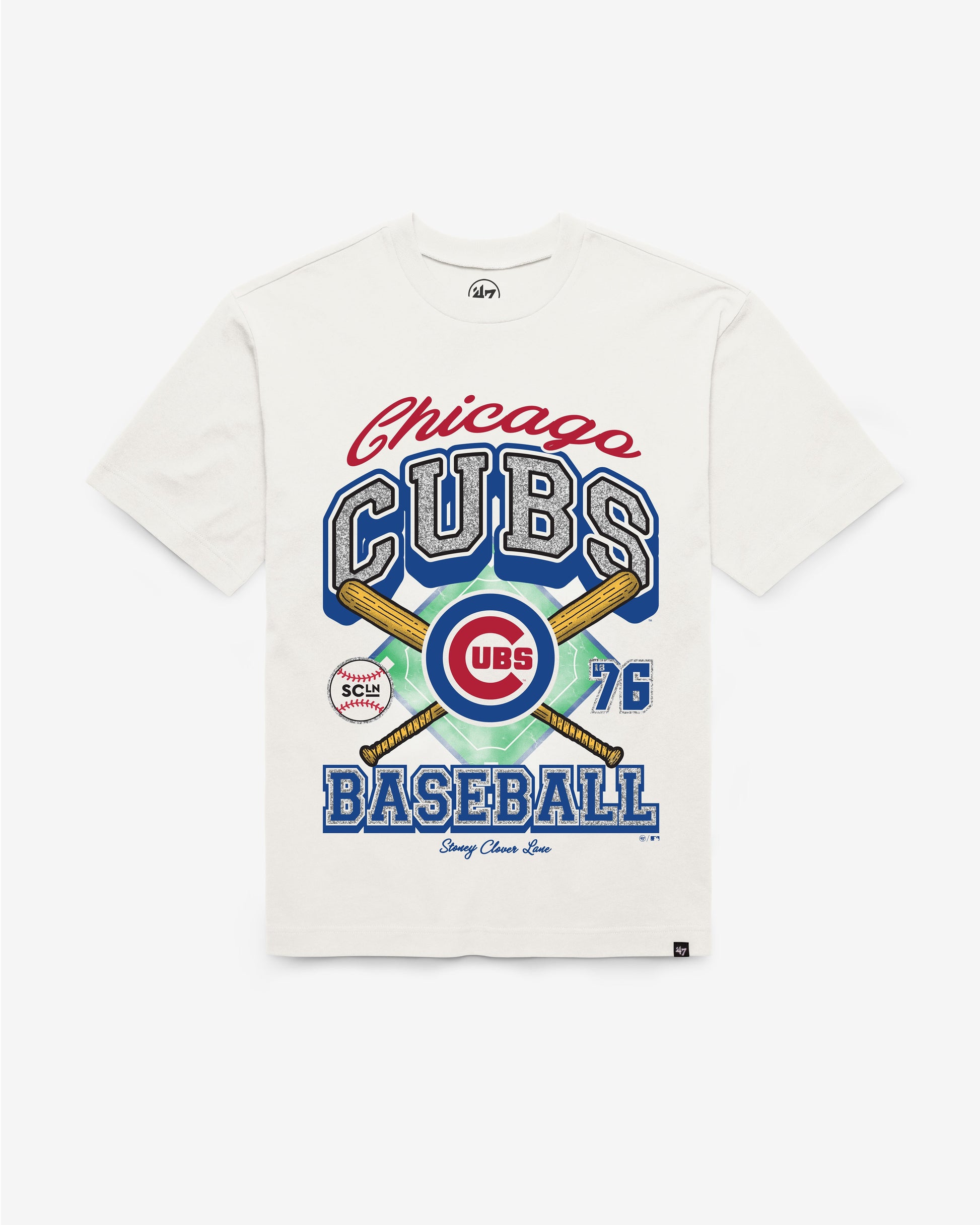 CHICAGO CUBS STONEY CLOVER LANE X '47 FOUNDATION TEE WOMENS