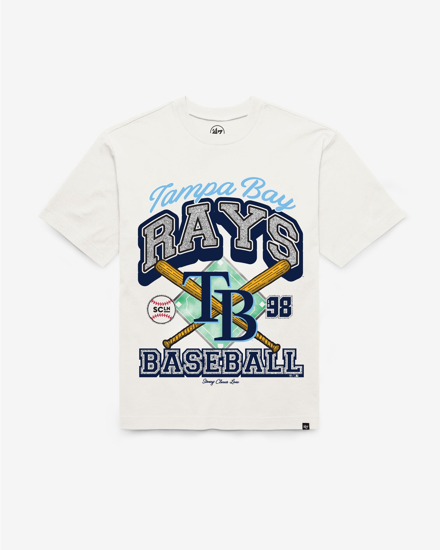 TAMPA BAY RAYS STONEY CLOVER LANE X '47 FOUNDATION TEE WOMENS