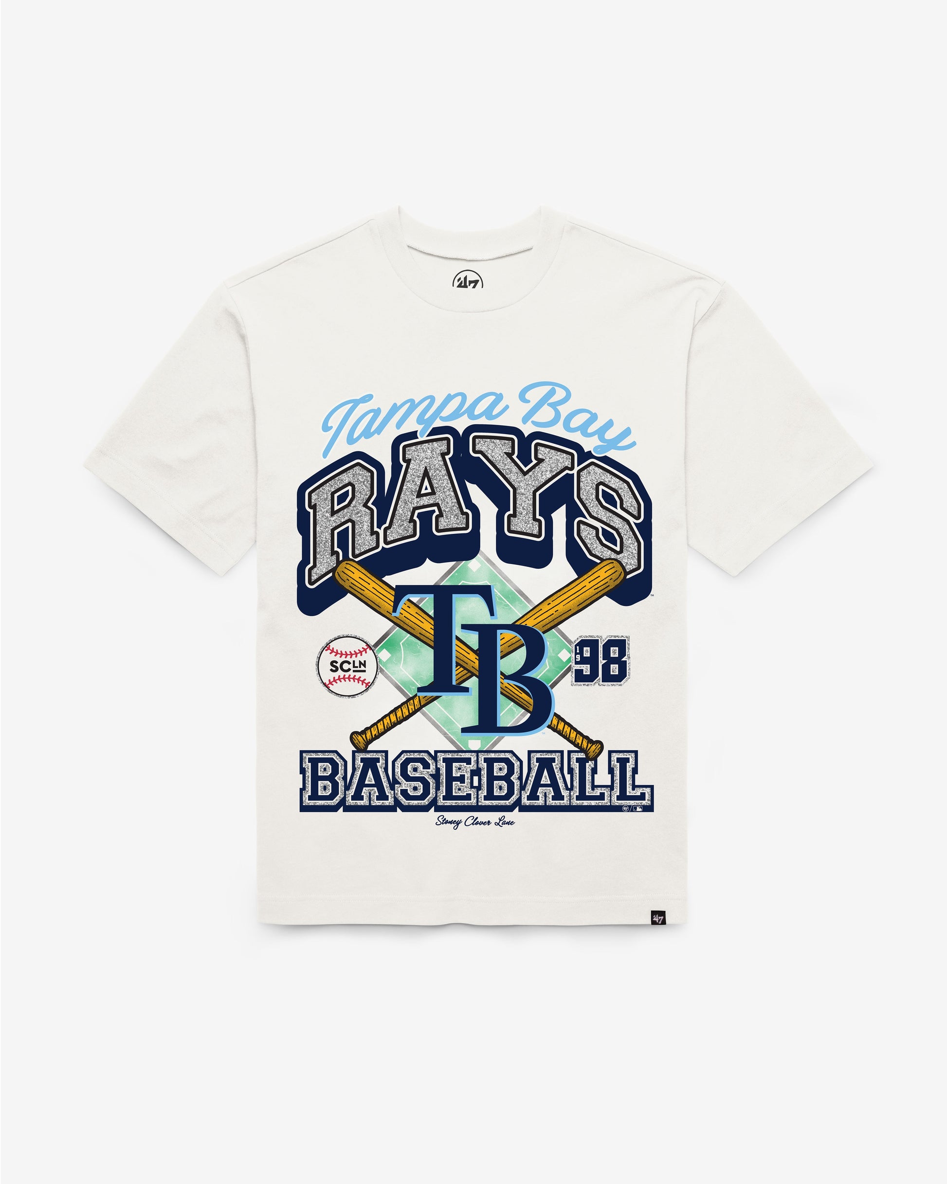 TAMPA BAY RAYS STONEY CLOVER LANE X '47 FOUNDATION TEE WOMENS