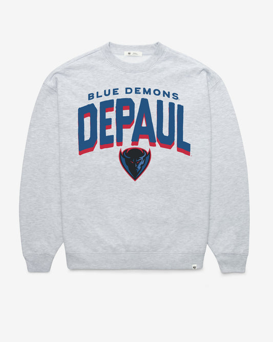 DEPAUL BLUE DEMONS CAMPUS ARCH '47 CLOUD OVERSIZED CREW WOMENS
