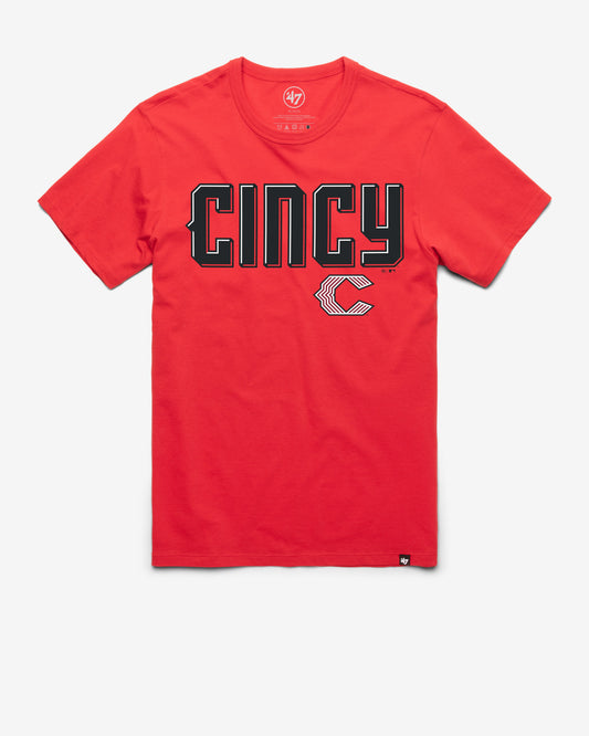 CINCINNATI REDS CITY CONNECT PREGAME '47 FRANKLIN TEE