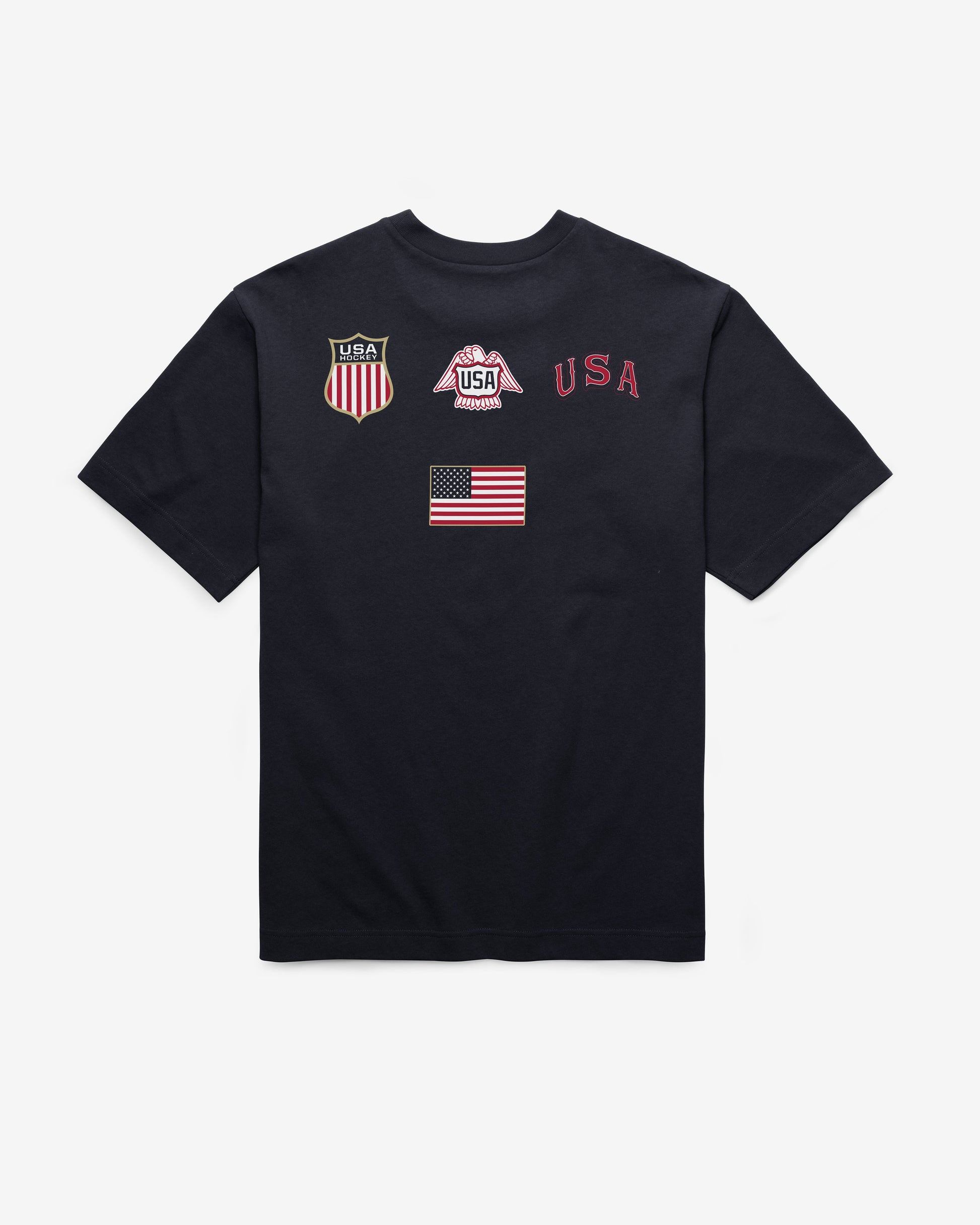 USA HOCKEY VINTAGE HISTORY LOCK '47 FOUNDATION TEE