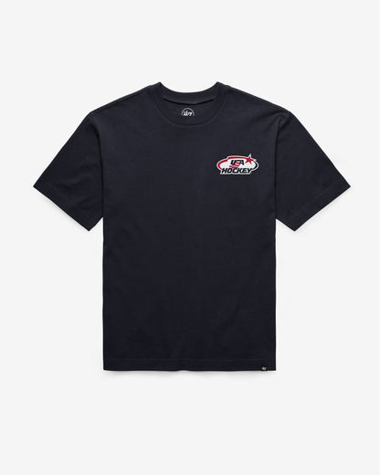 USA HOCKEY VINTAGE HISTORY LOCK '47 FOUNDATION TEE