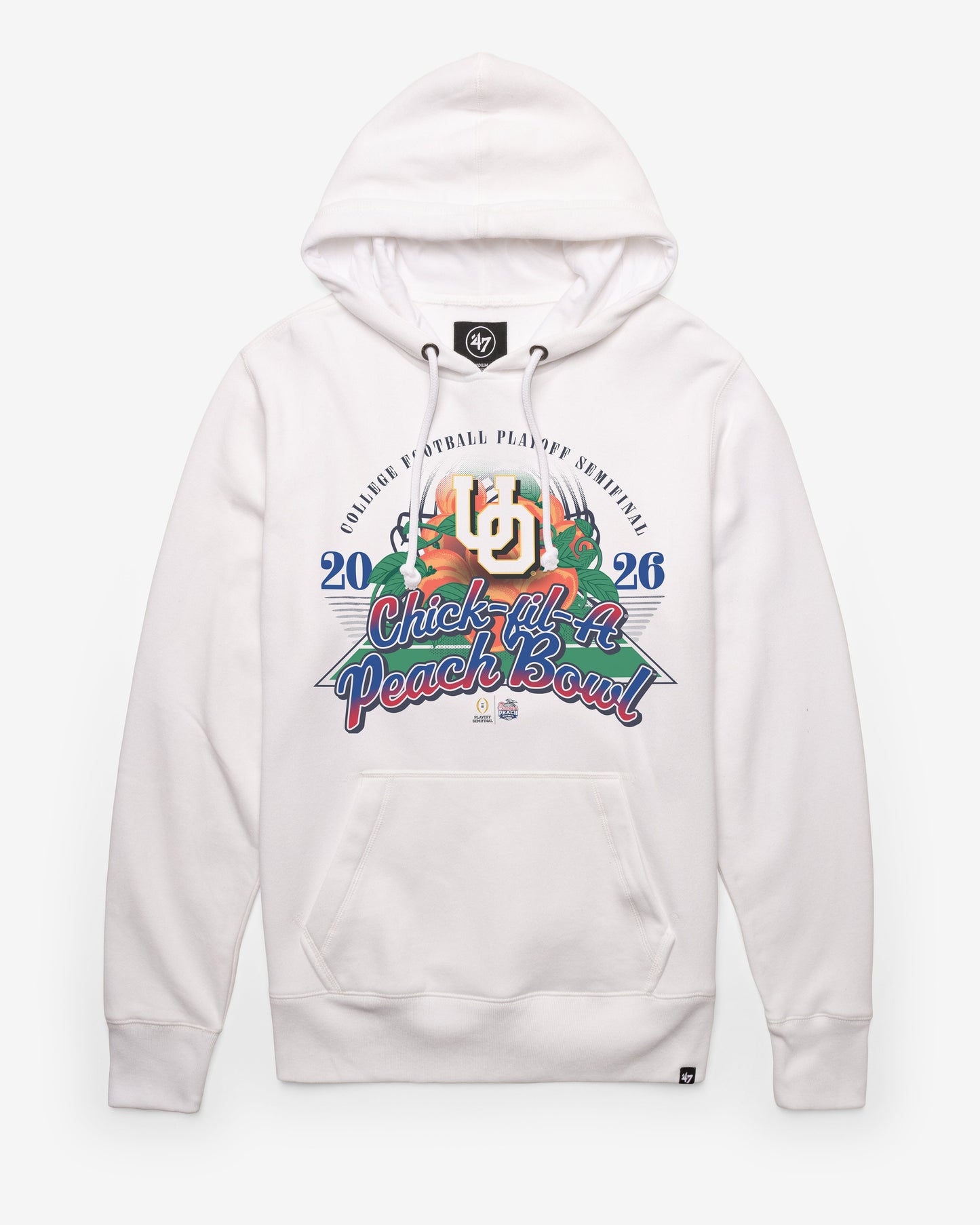 OREGON DUCKS PEACH BOWL '47 HEADLINE HOOD