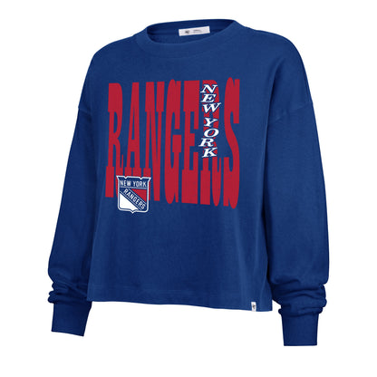 NEW YORK RANGERS BOLD STACK '47 SYDNEY LONG SLEVEE TEE WOMENS