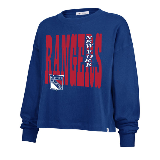 NEW YORK RANGERS BOLD STACK '47 SYDNEY LONG SLEVEE TEE WOMENS