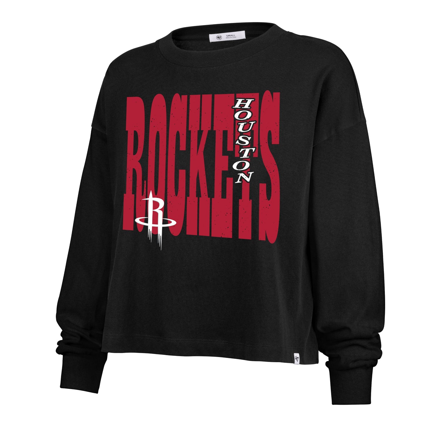 HOUSTON ROCKETS BOLD STACK '47 SYDNEY LONG SLEEVE TEE WOMENS