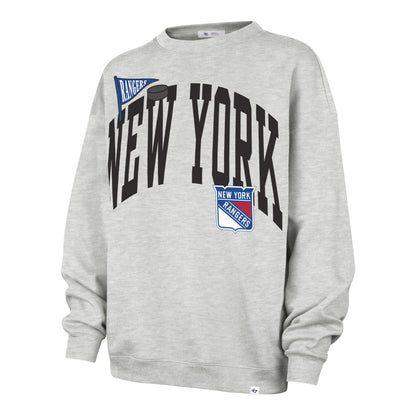 NEW YORK RANGERS ARCHED ICON '47 OVERSIZED CREW WOMENS