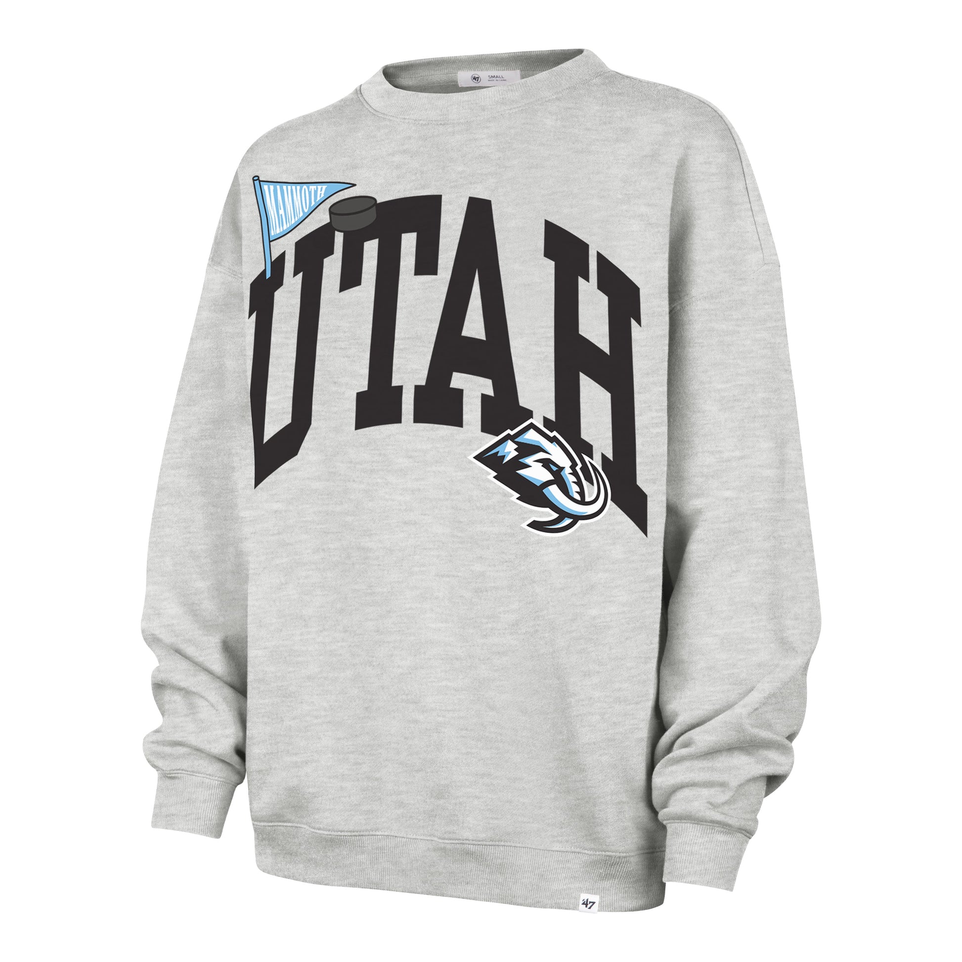 UTAH MAMMOTH ARCHED ICON '47 OVERSIZED CREW WOMENS