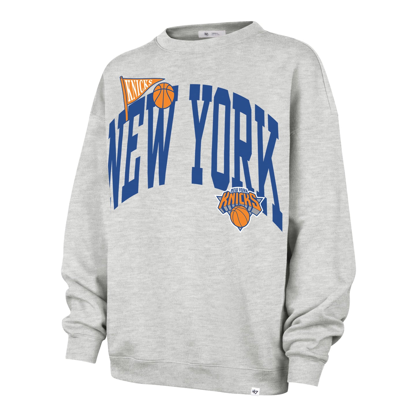 NEW YORK KNICKS ARCHED ICON '47 OVERSIZED CREW WOMENS