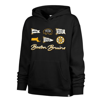 BOSTON BRUINS BOW AND BANNERS '47 NAOMI HOOD WOMENS