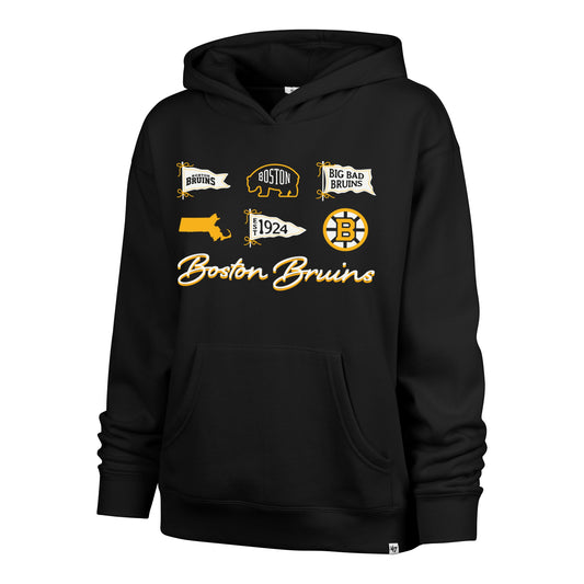 BOSTON BRUINS BOW AND BANNERS '47 NAOMI HOOD WOMENS