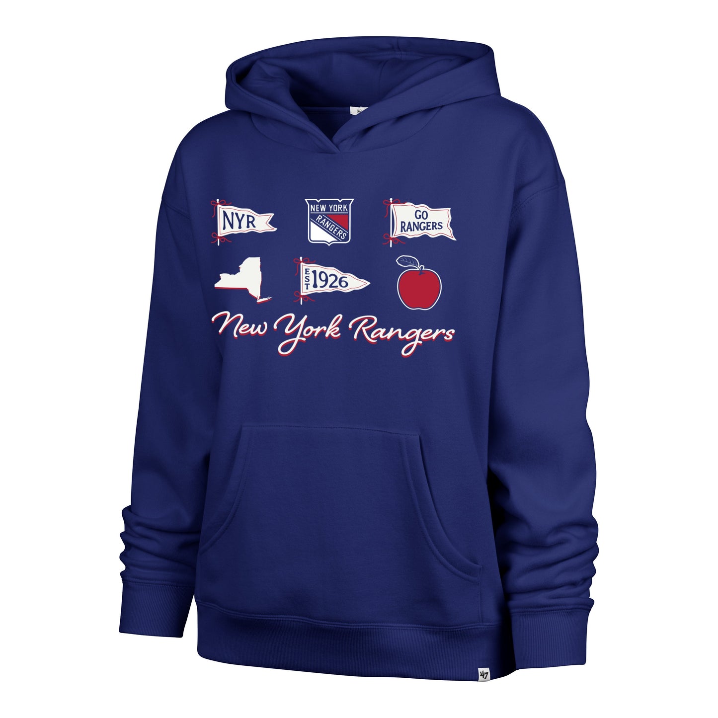NEW YORK RANGERS BOW AND BANNERS '47 NAOMI HOOD WOMENS