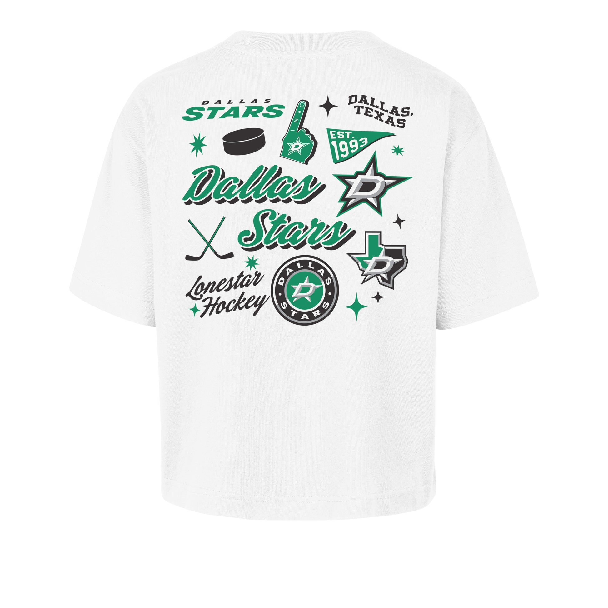 DALLAS STARS COLLAGE SCRIPT '47 REED CITY TEE WOMENS
