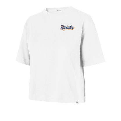 NEW YORK KNICKS COLLAGE SCRIPT '47 REED CITY TEE WOMENS