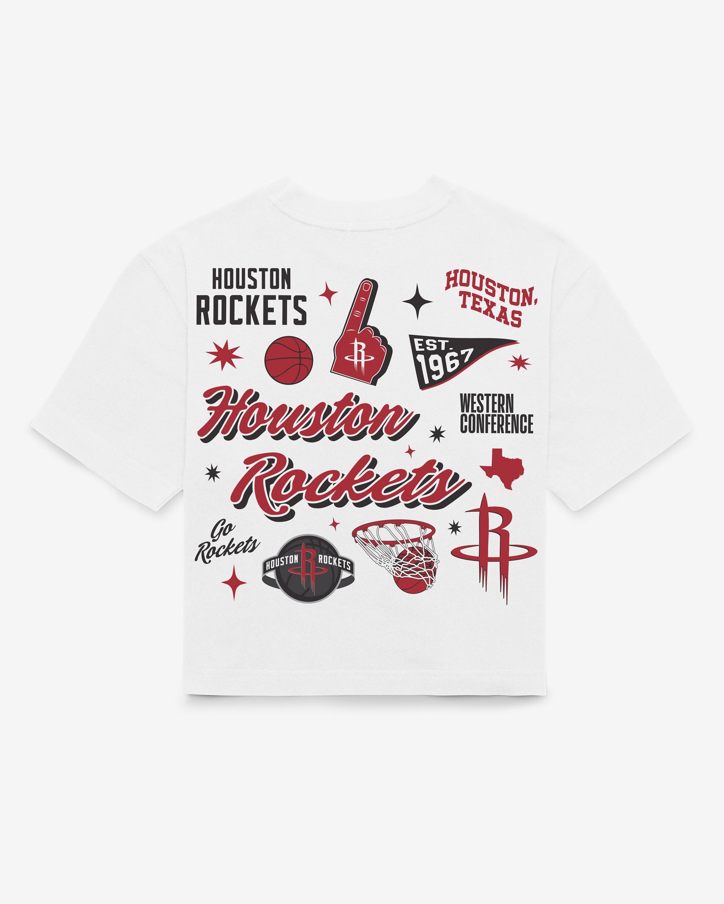 HOUSTON ROCKETS COLLAGE SCRIPT '47 REED CITY TEE WOMENS