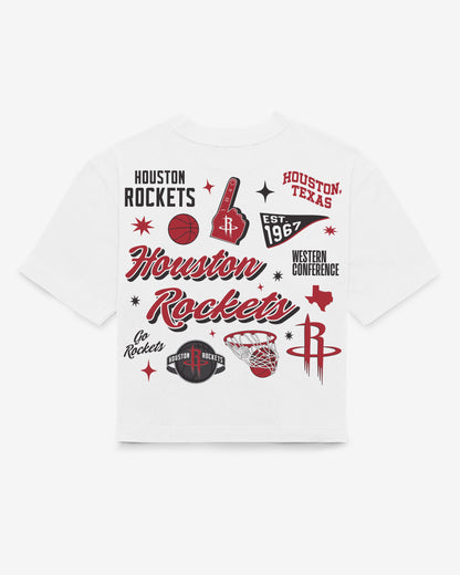 HOUSTON ROCKETS COLLAGE SCRIPT '47 REED CITY TEE WOMENS
