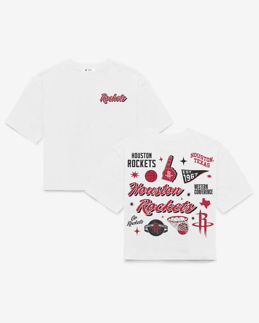 HOUSTON ROCKETS COLLAGE SCRIPT '47 REED CITY TEE WOMENS