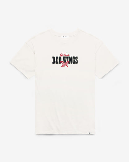 DETROIT RED WINGS BOW AND BANNER BACKER '47 SADIE TEE WOMENS