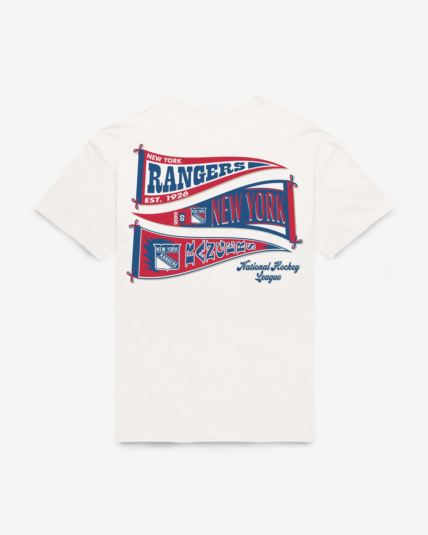 NEW YORK RANGERS BOW AND BANNER BACKER '47 SADIE TEE WOMENS