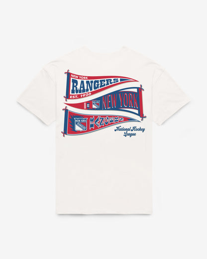 NEW YORK RANGERS BOW AND BANNER BACKER '47 SADIE TEE WOMENS