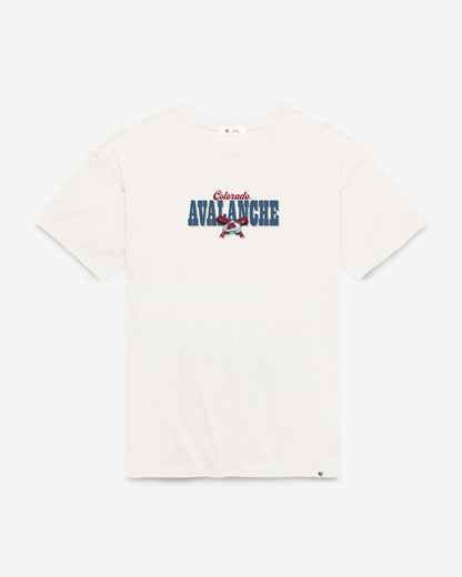 COLORADO AVALANCHE BOW AND BANNER BACKER '47 SADIE TEE WOMENS