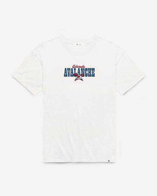 COLORADO AVALANCHE BOW AND BANNER BACKER '47 SADIE TEE WOMENS
