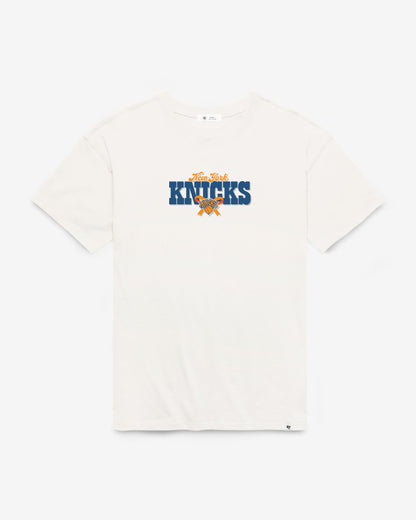 NEW YORK KNICKS BOW AND BANNER BACKER '47 SADIE TEE WOMENS