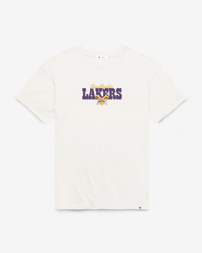 LOS ANGELES LAKERS BOW AND BANNER BACKER '47 SADIE TEE WOMENS