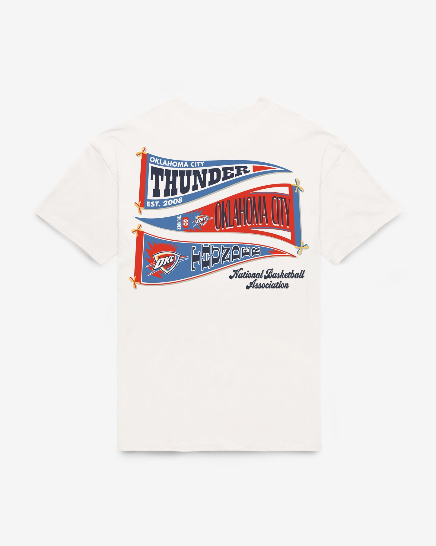 OKLAHOMA CITY THUNDER BOW AND BANNER BACKER '47 SADIE TEE WOMENS