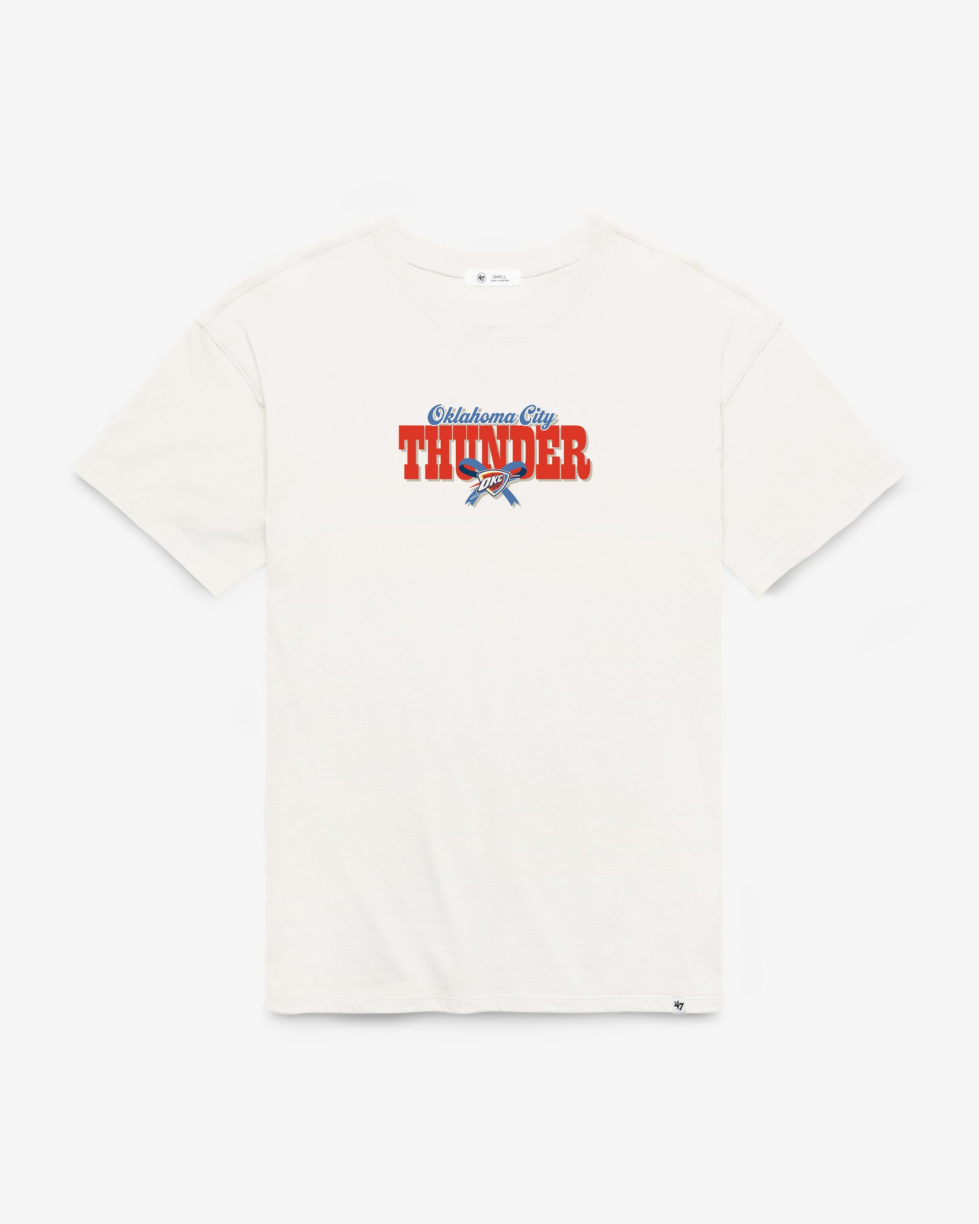 OKLAHOMA CITY THUNDER BOW AND BANNER BACKER '47 SADIE TEE WOMENS