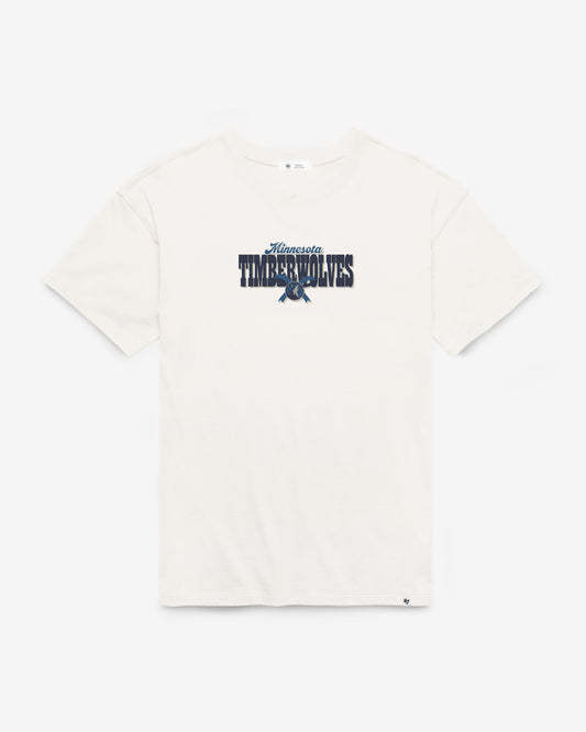 MINNESOTA TIMBERWOLVES BOW AND BANNER BACKER '47 SADIE TEE WOMENS