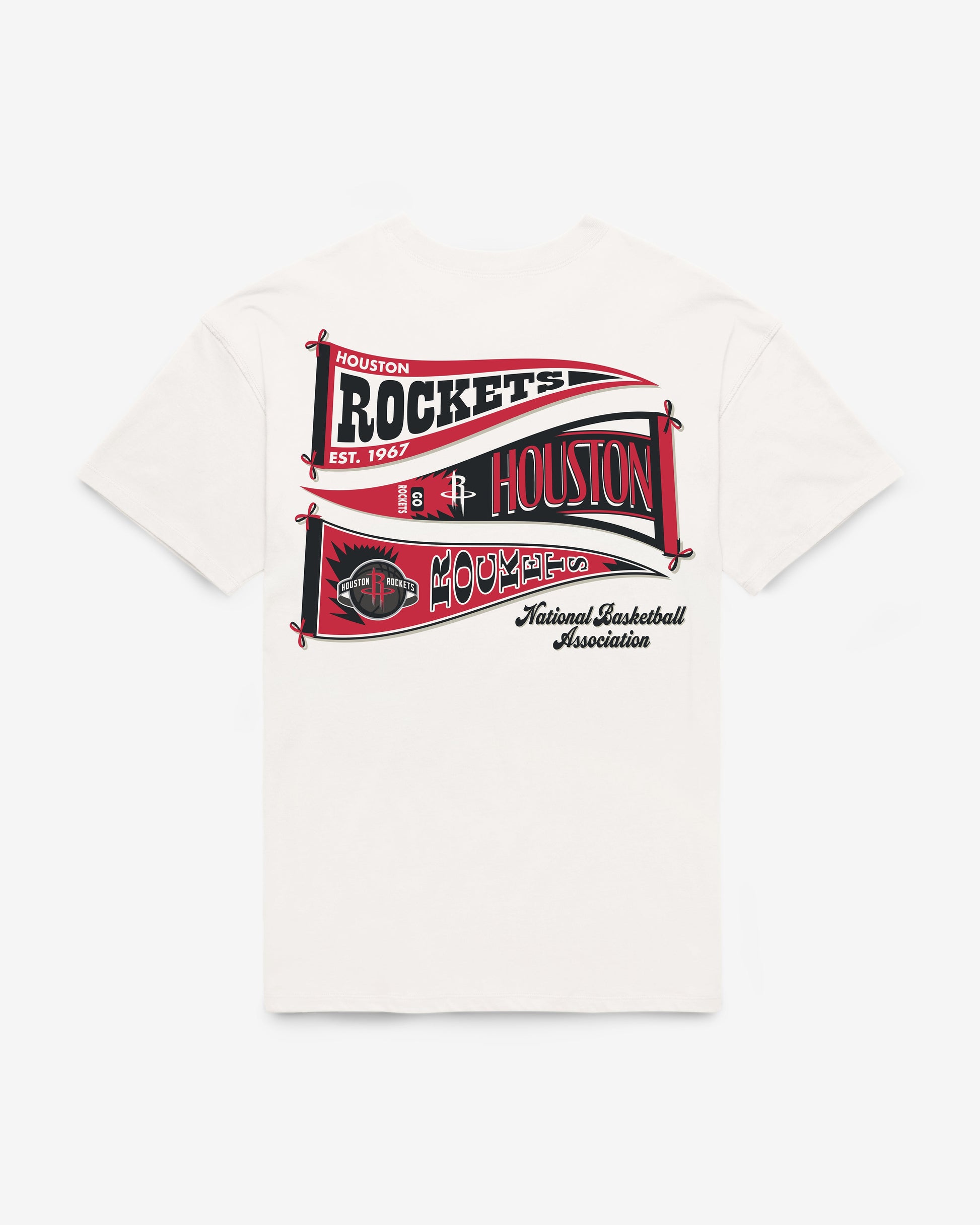 HOUSTON ROCKETS BOW AND BANNER BACKER '47 SADIE TEE WOMENS
