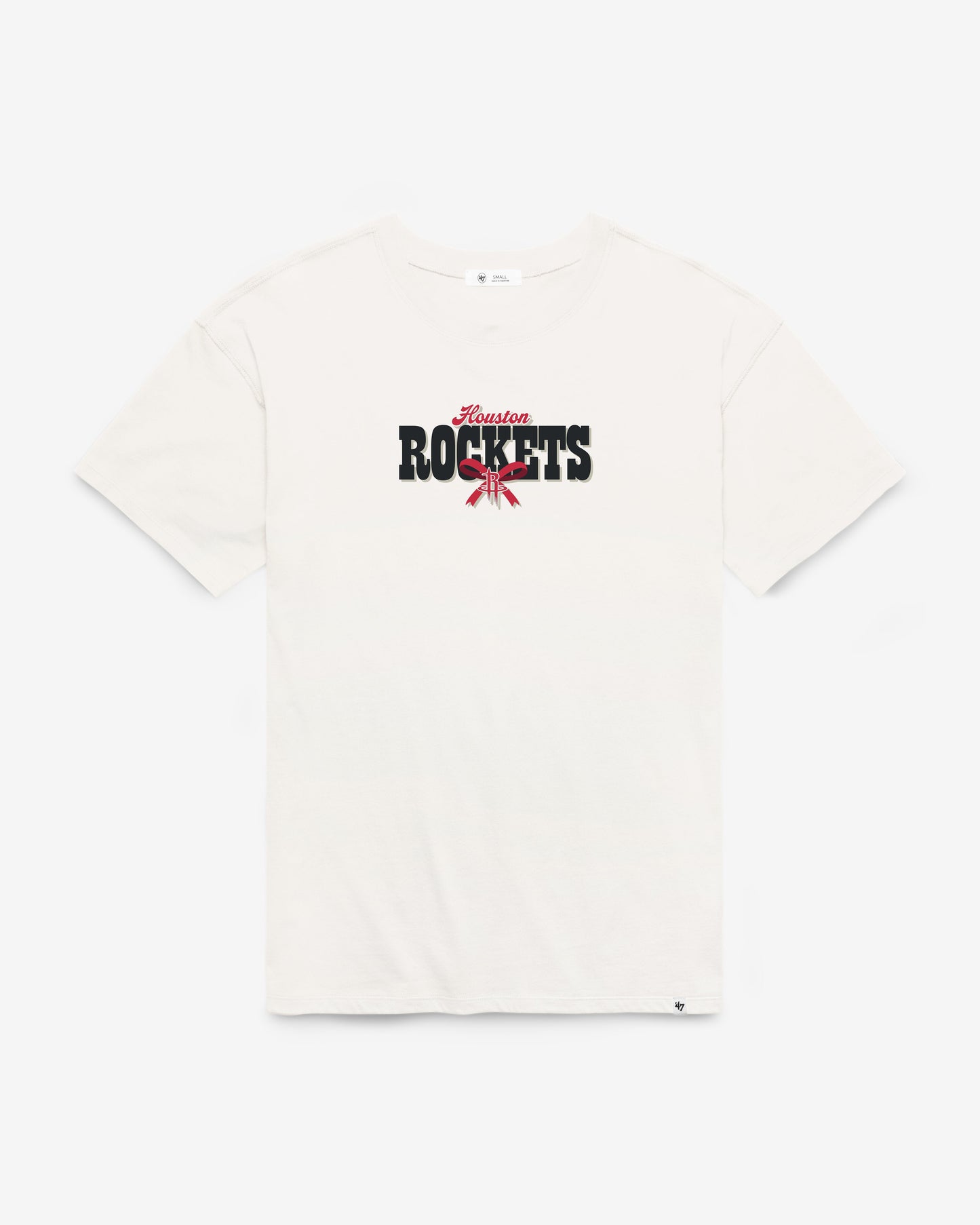 HOUSTON ROCKETS BOW AND BANNER BACKER '47 SADIE TEE WOMENS
