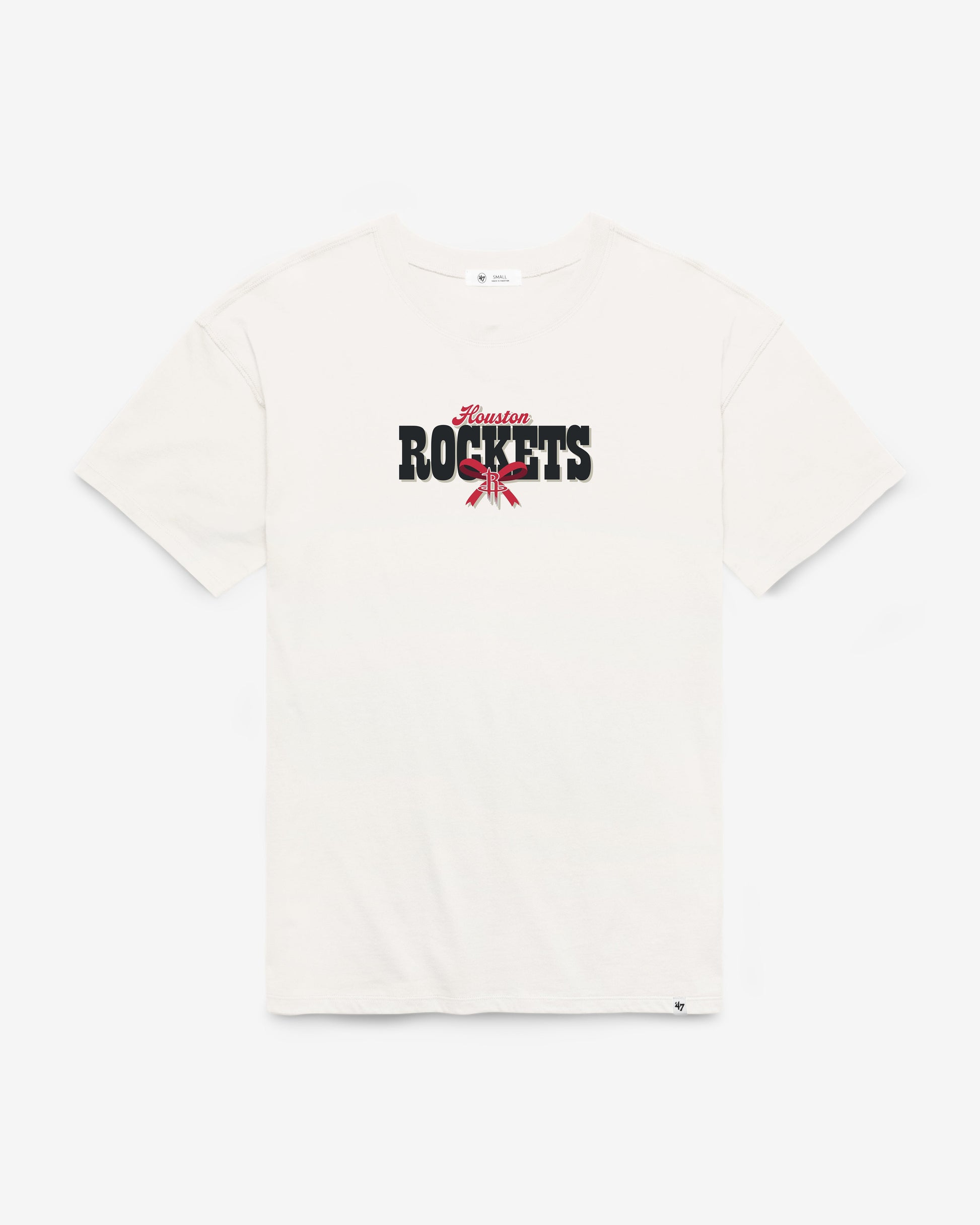 HOUSTON ROCKETS BOW AND BANNER BACKER '47 SADIE TEE WOMENS