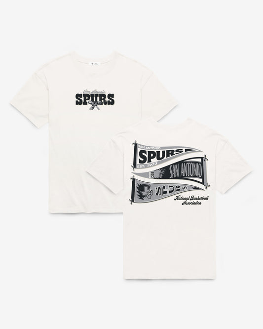 SAN ANTONIO SPURS BOW AND BANNER BACKER '47 SADIE TEE WOMENS